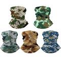 5 Pack Neck UV Protection Neck Gaiter Summer Face Cover Multi Scarf Bandana Headbands Balaclava Sun Protector for Women Men Hiking Fishing Hunting Cycling & Other Outdoor Activities