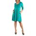 24seven Comfort Apparel Plus Size Fit and Flare Dress