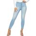 Sofia Jeans by Sofia Vergara Womenâ€™s Rosa Curvy Ripped High-Rise Ankle Jeans