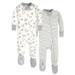 Burt's Bees Baby Organic Cotton One-Piece Zip-Up Footed Sleeper Pajamas, 2-Pack