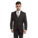 Men's Three Piece Vested Modern Fit Two Button Suit