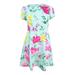 Jessica Howard Women's Floral-Print Fit & Flare Dress (8, Aqua)