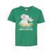 Inktastic I'll Never Forget That my Abuelo Loves Me Cute Elephants Tween Short Sleeve T-Shirt Unisex Retro Heather Green M