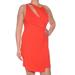 FREE PEOPLE Womens Orange Cut Out Sleeveless Jewel Neck Above The Knee Faux Wrap Formal Dress Size: L