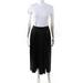 Sanctuary Womens Faux Leather Pleated Midi Skirt Black Size Extra Small