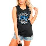 Middle Tennessee State Blue Raiders Women's Call the Shots Leopard Tank Top - Charcoal