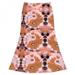 ZDMATHE Summer Fashion Women Print Skirt Loose High Waist Casual Ladies Mid-calf Skirt