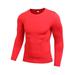 Uccdo Men's Long Sleeve Compression Baselayer Body Under Athletic Running Training Gym Tight Sports Tops Shirt