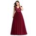 Ever-Pretty Womens Retro Floral Lace Evening Holiday Banquet Party Dresses for Women 73442 Burgundy US 12