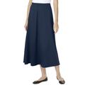 Plus Size Women's Ponte Knit A-Line Skirt by Woman Within in Navy (Size 12)
