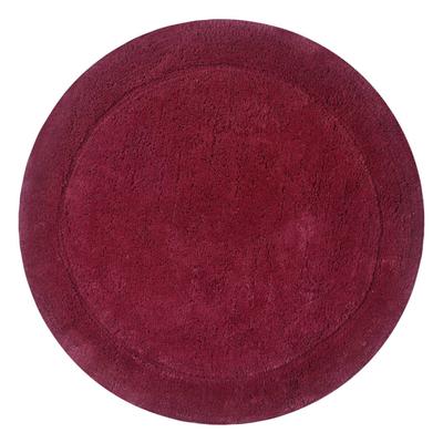 Bloomfield Round Bath Rug Collection by Home Weavers Inc in Red (Size 30" ROUND)