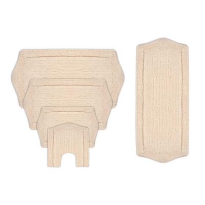 Waterford 5 Piece Set Bath Rug Collection by Home Weavers Inc in Ivory