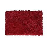 Bella Premium Jersey Shaggy Area Rug by Home Weavers Inc in Red (Size 42" X 66")