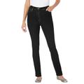 Plus Size Women's Stretch Slim Jean by Woman Within in Black Denim (Size 38 WP)