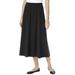 Plus Size Women's Ponte Knit A-Line Skirt by Woman Within in Black (Size 34/36)