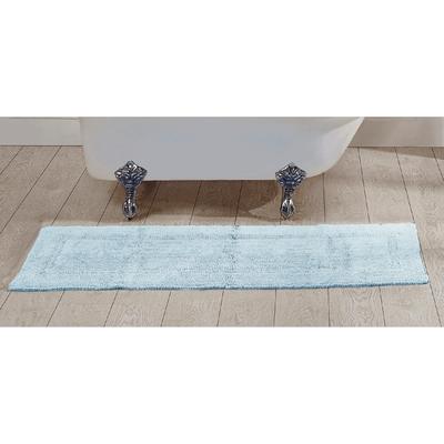 Lux Collections Bath Mat Rug 20" X 60" Runner by Better Trends in Blue