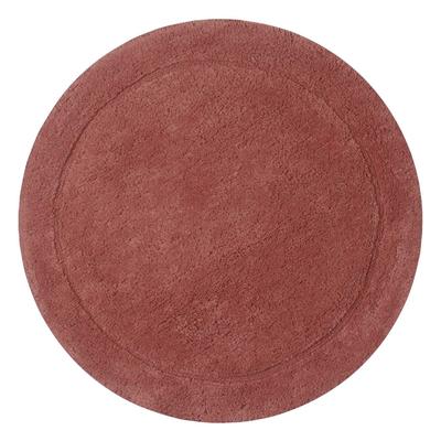 Bloomfield Round Bath Rug Collection by Home Weavers Inc in Coral (Size 30" ROUND)