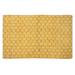 Beehive Modern Collection Area Rug by Home Weavers Inc in Yellow (Size 96" X 120")