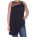 FREE PEOPLE Womens Black Sleeveless Illusion Neckline Top Size: S