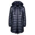 Moncler Ladies Navy Blue Quilted Coat