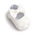 PU Leather Baby Boy Girl Baby Moccasins Soft Moccs Shoes Bebe Fringe Soft Soled Non-slip Footwear Crib Shoe White 13-18 Months