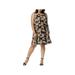 NY Collection Womens Plus Floral Print Grommet Party Dress