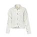 Biggdesign Pistachio Denim Jacket, Jean Jacket For Women, Girls Denim Jacket, White Color, Suitable for S and M Sizes