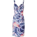 No Comment Juniors Tie-Dye Front Tie Dress