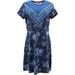 Isaac Mizrahi Knit Engineered Border Floral Print Dress NEW A354822