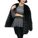 Winter Coat Fashion Solid Cardigan Thick Warm Long Sleeve O-neck Jacket Women Faux Fur Furry Coat Outerwear Overcoat Plus Size Black L