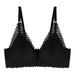 Lace Front Closure Bras Wireless Women Sexy Lingerie Push Up Seamless Adjustable Plus Size Backless Bralette Underwear Brassiere