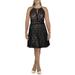 Morgan & Co. Womens Plus Lace Fit & Flare Party Dress