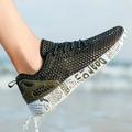 LUXUR Mens Swimming Water Shoes Outdoor Casual Fishing Wading Beach Shoes Quick Dry