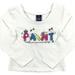 Little Girl Kids 2 Pieces Paint Rhinestones Casual Cotton T-Shirt Tee Top Off White 4 100 (21131026) BNY Corner