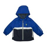 London Fog 7 BLUE MIDWEIGHT JACKET - Blue Hood