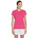 The Gildan Ladies Performance 5 oz T-Shirt - SAFETY PINK - M