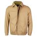 Men's Microfiber Golf Sport Water Resistant Zip Up Windbreaker Jacket BENNY (Khaki / Brown,XS)