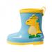 ZP-Children\'s Summer New Rain Boots Cartoon Dinosaur Children\'s Shoes Boys and Girls Rain Boots