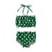 Toddler Kids Baby Girls Polka Dot Bikini Swimwear Swimsuit Bathing Suit for 1-5Years