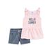 Child of Mine by Carter's Baby Toddler Girl Tank Top & Shorts, 2 pc Outfit Set