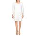 French Connection Womens Ribbed Bell Sleeves Mini Dress