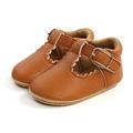 Infants Girl Leather Shoes Walking Decoration Anti-Slip Hollow-out Ruffle Hem Birthday Gift Sneaker