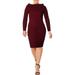 Say What? Womens Plus Marilyn Off-The-Shoulder Party Bodycon Dress
