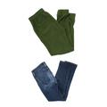 Pre-ownedPaige Womens Low Rise Skinny Jeans Green Blue Size 0 25 Lot 2