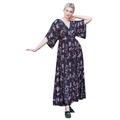 ellos Women's Plus Size Harper Fit & Flare Maxi Dress