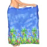 LA LEELA Women's Beach Cover Up Pareo Canga Bikini Swimsuit Sarong 78''X42"