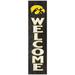 Iowa Hawkeyes 12'' x 48'' Welcome Outdoor Leaner