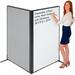 Global Industrial Interion Freestanding Blue 2-Panel Corner Room Divider w/ Whiteboard in Blue/White | 60 H x 36 W x 1.75 D in | Wayfair 695159BL