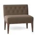 Slipper Chair - Fairfield Chair Granada 32" W Tufted Slipper Chair Polyester/Other Performance Fabrics in Brown | 31 H x 32 W x 24.5 D in | Wayfair
