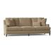 Fairfield Chair Kensington 90" Recessed Arm Sofa w/ Reversible Cushions Polyester/Other Performance Fabrics in Brown | Wayfair
